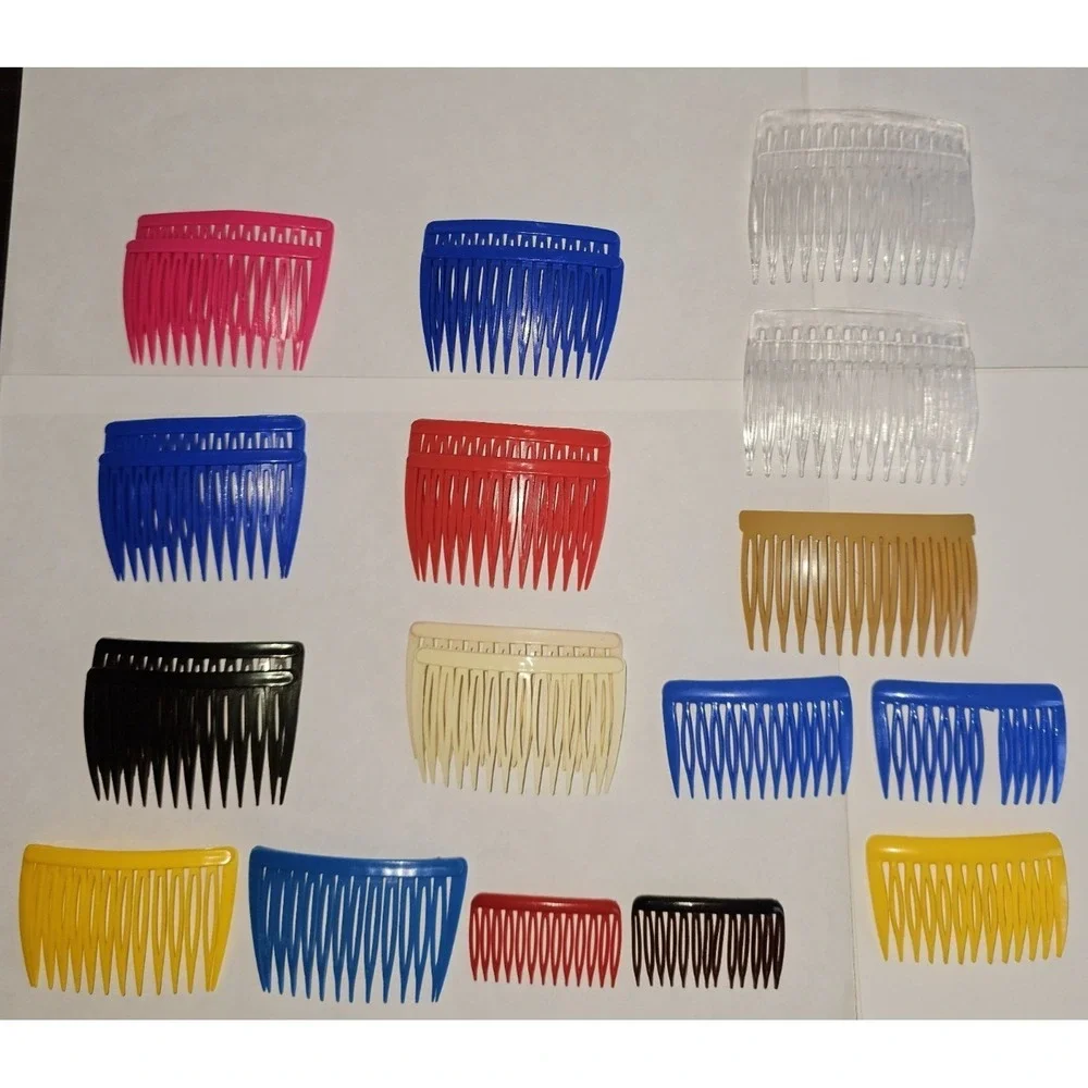 Vintage 80s Lot of 16 of Goodie Hair Combs & Lot of 8 Unbranded Hair Combs